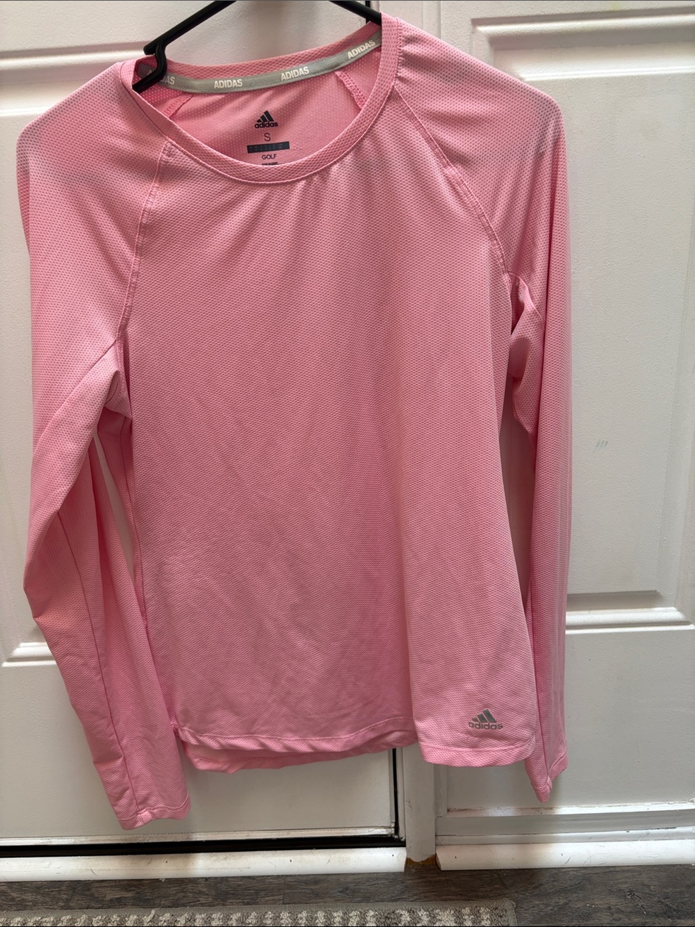 adidas Golf Women's Long-Sleeve Pink Performance Tee